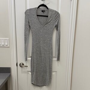 Wilfred Heather Gray Long Sleeve Dress